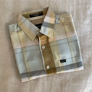 NEW Matix pastel plaid short sleeve button down